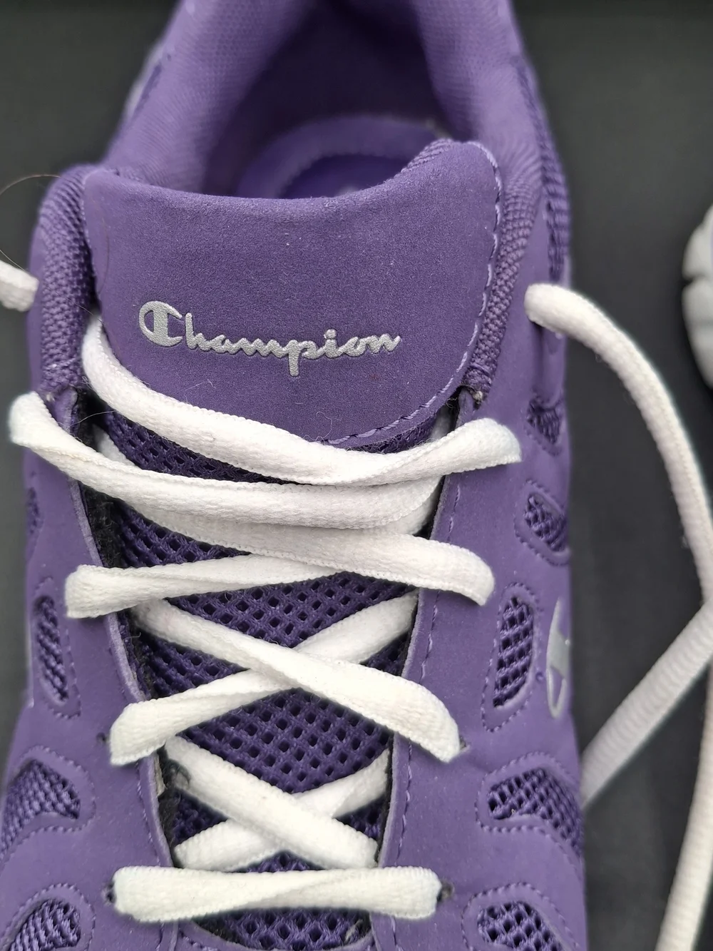 Champion Women's Purple Mesh Running Sneakers with White Laces